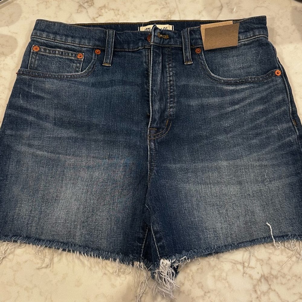 NWT Madewell High Waist Denim Shorts. Size 28